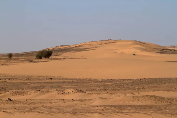 The Sahara desert in Sudan in Africa — Stock Photo, Image