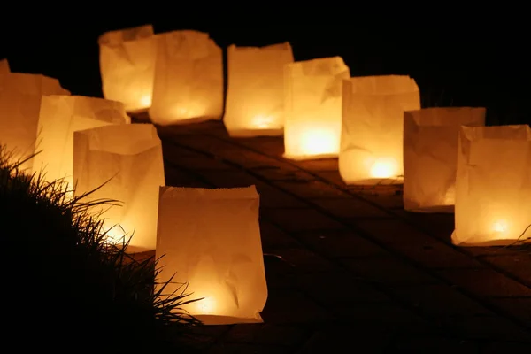 A Candlelight and lantern — Stock Photo, Image