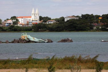 Deniz kızı ve manzarası Petrolina ve Juazeiro'su Brezilya