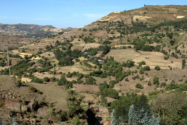 Le paysage des montagnes Simien en Éthiopie — Photo