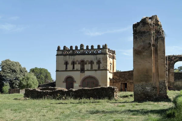 Fasiledas palác Gonder v Etiopii — Stock fotografie