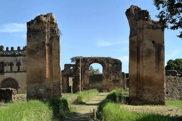 Fasiledas palác Gonder v Etiopii — Stock fotografie