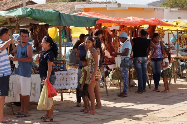 Brezilya, 14 Queixo Dantas semt pazarı. Ağustos 2016 — Stok fotoğraf