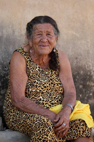 Mulher velha do Brasil — Fotografia de Stock