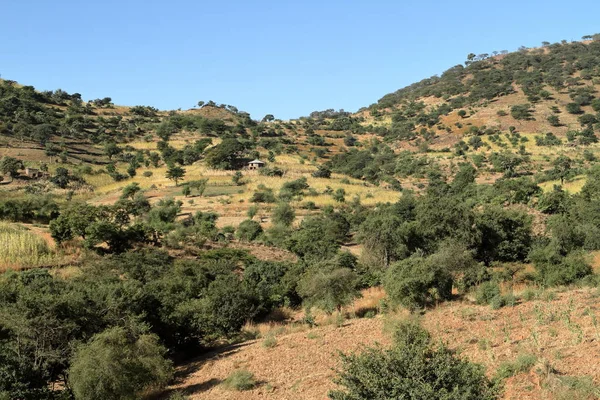 Landskap i regionen Amhara i Etiopien — Stockfoto