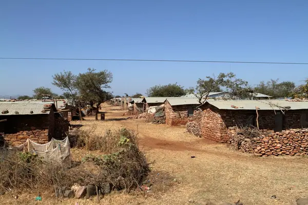 Pueblos y casas en Etiopía — Foto de Stock