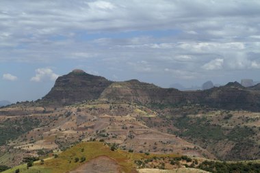 Etiyopya Simien dağlarında peyzaj