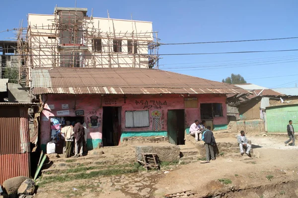 Aldeias e casas em Etiópia — Fotografia de Stock