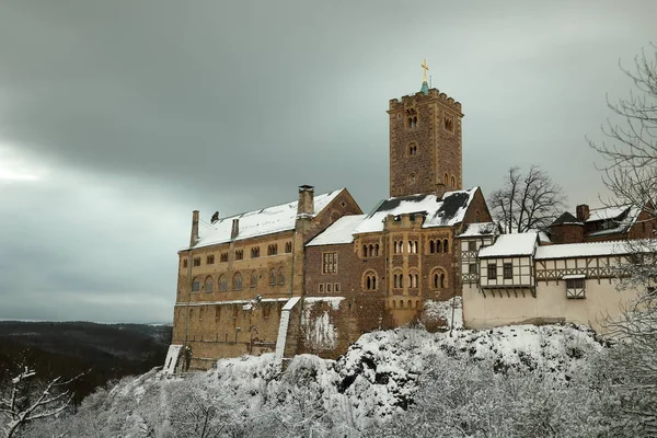 Castelul Wartburg lângă Eisenach în Turingia — Fotografie, imagine de stoc