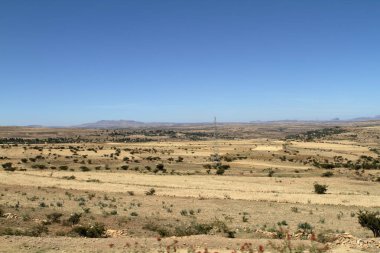 Etiyopya'da Mekele manzaraya
