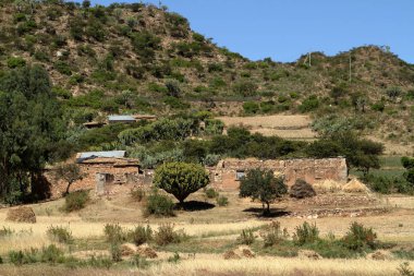 Etiyopya'da Mekele manzaraya