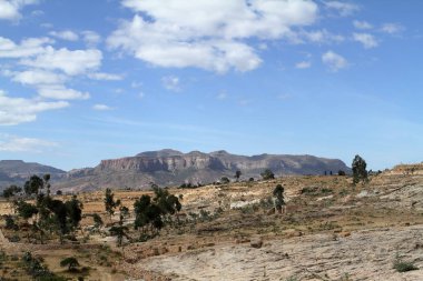 Etiyopya'da Mekele manzaraya