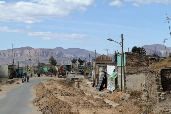 Дома и деревни Эфиопии — стоковое фото