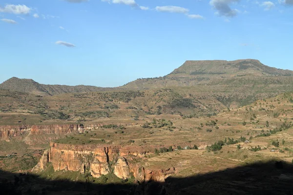 在非洲的裂谷埃塞俄比亚谷 — 图库照片