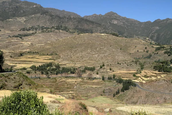 Die Landschaft bei Mekele in Äthiopien — Stockfoto