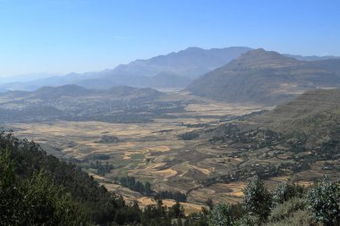 Etiyopya'da Mekele yakınındaki manzara