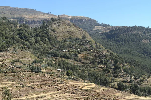 Die Landschaft bei Mekele in Äthiopien — Stockfoto