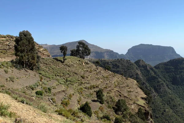 Il paesaggio vicino a Mekele in Etiopia — Foto Stock