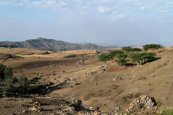 Pemandangan dekat Lalibela di Ethiopia — Stok Foto