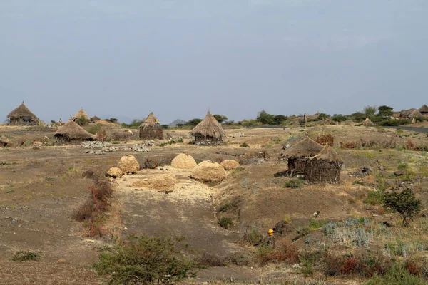 Fattorie e villaggi in Etiopia — Foto Stock