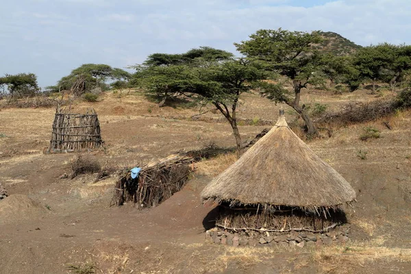 Granjas y pueblos en Etiopía — Foto de Stock