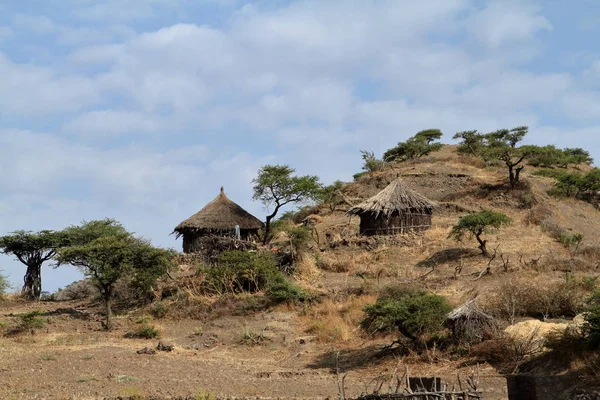 Bauernhöfe und Dörfer in Äthiopien — Stockfoto