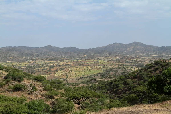 El paisaje cerca de Lalibela en Etiopía — Foto de Stock