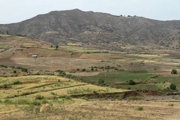 Die landschaft bei lalibela in äthiopien — Stockfoto