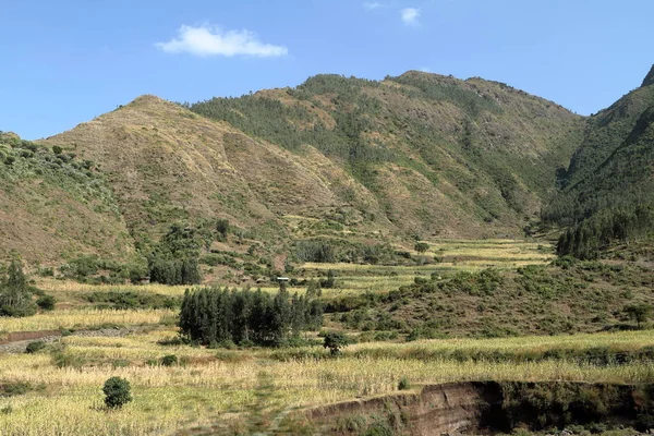 A paisagem perto de Lalibela na Etiópia — Fotografia de Stock