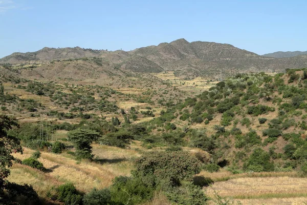 Le paysage près de Lalibela en Ethiopie — Photo