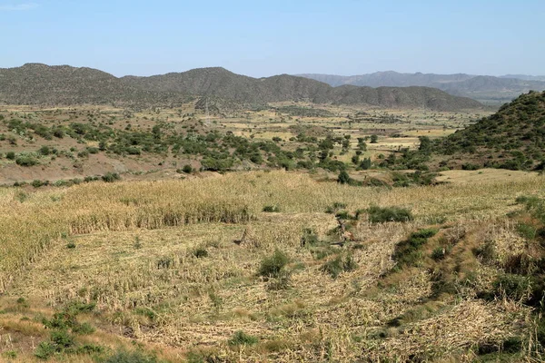 Die landschaft bei lalibela in äthiopien — Stockfoto