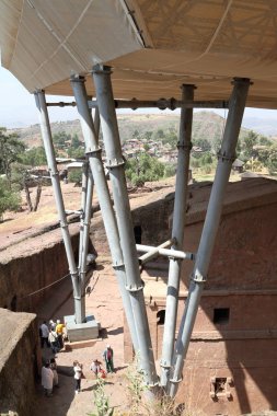 Kaya oyma kiliseleri Lalibela Etiyopya