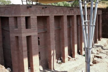 Kaya oyma kiliseleri Lalibela Etiyopya