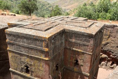Kaya oyma kiliseleri Lalibela Etiyopya