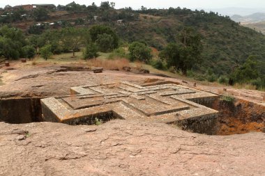 Kaya oyma kiliseleri Lalibela Etiyopya