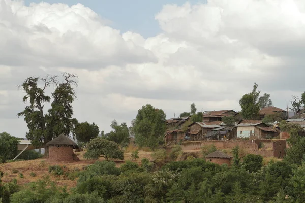 Villaggi e aziende agricole in Etiopia — Foto Stock