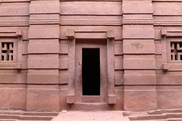 Ryty naskalne kościołów Lalibela w Etiopii — Zdjęcie stockowe