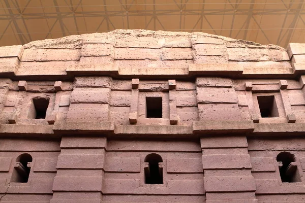 Las esculturas rupestres Iglesias de Lalibela en Etiopía — Foto de Stock