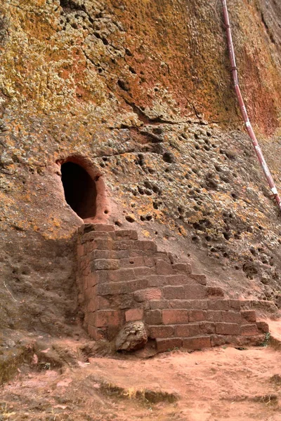 Hällristningarna kyrkorna i Lalibela i Etiopien — Stockfoto