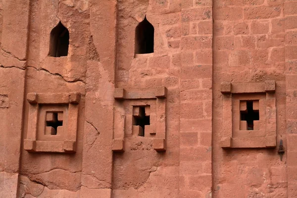 The rock carvings Churches of Lalibela in Ethiopia — Stock Photo, Image