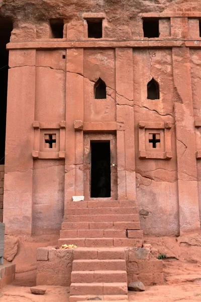 埃塞俄比亚拉利贝拉教堂的石刻 — 图库照片