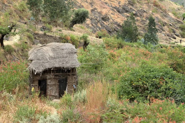 Pueblos y granjas en Etiopía — Foto de Stock