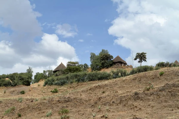 Casas de paja tradicionales en África — Foto de Stock