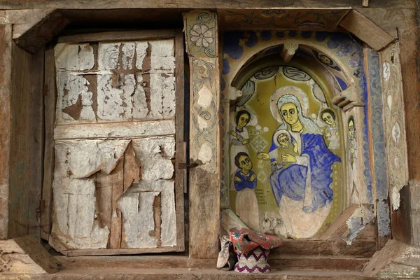 埃塞俄比亚 bahir dar 修道院的图标 — 图库照片