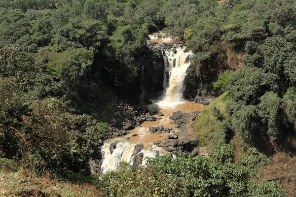Nil vodopád Tisissat v Etiopii — Stock fotografie