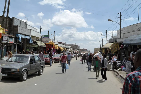 Mercato di Addis Abeba — Foto Stock