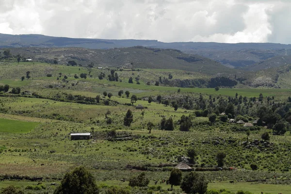 El paisaje del Parque Nacional de la Montaña Bale en Etiopía — Foto de Stock