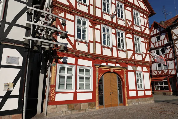 Historic half-timbered houses in Germany — Stok fotoğraf