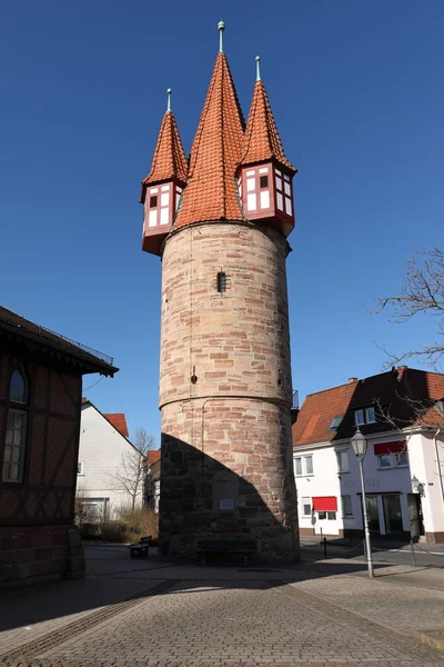 Башня Дуэнцебахера в Эшвеге в Гессене — стоковое фото