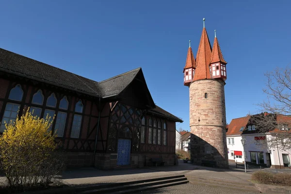 Duenzebacher věž Eschwege v Hesensku — Stock fotografie